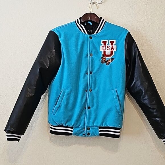 BOOHOOMAN COLLAB VARSITY JACKET size small - Picture 1 of 9